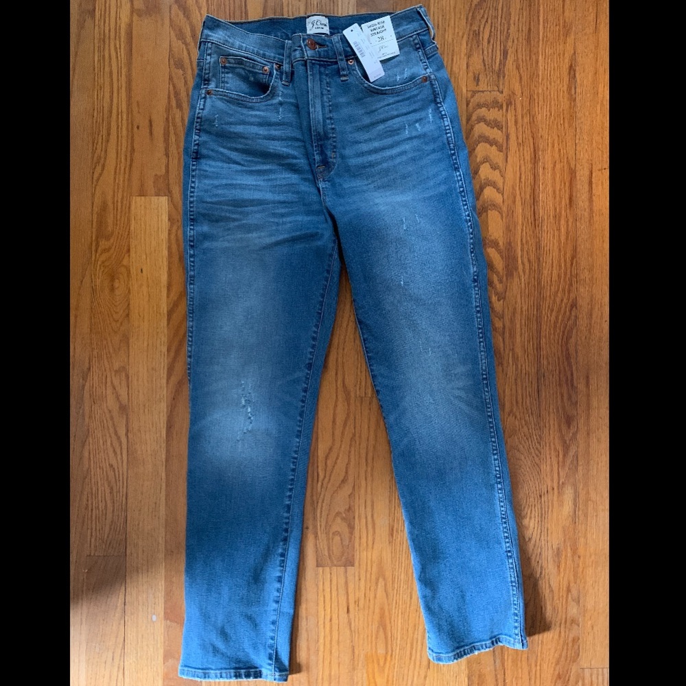J. Crew High Rise Vintage Straight Jeans - Picture 1 of 4